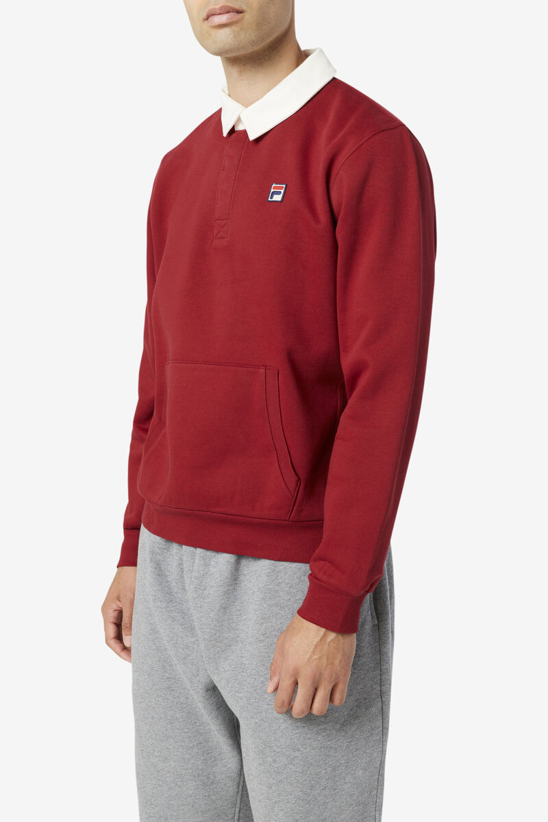 White Men's Fila Edison Fleece Rugby Rugbys | l35W7SP9weW