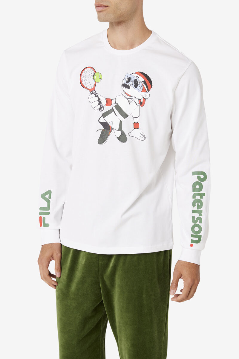 White Men's Fila Fila X Paterson Long Sleeve Shirt | DtD3H6Wixkx