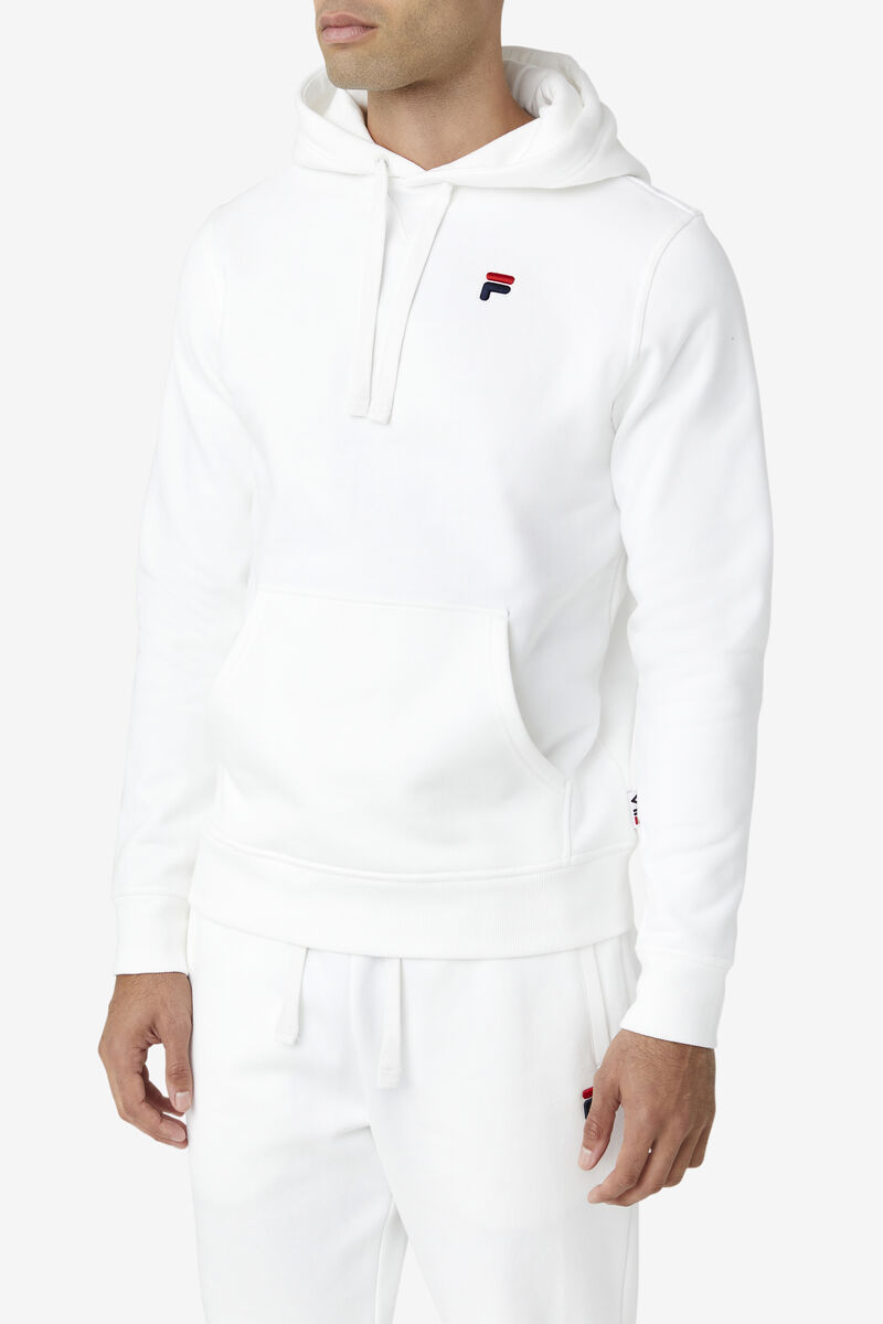 White Men's Fila Godfrey Hoodie Hoodies | XsSGzbQShed