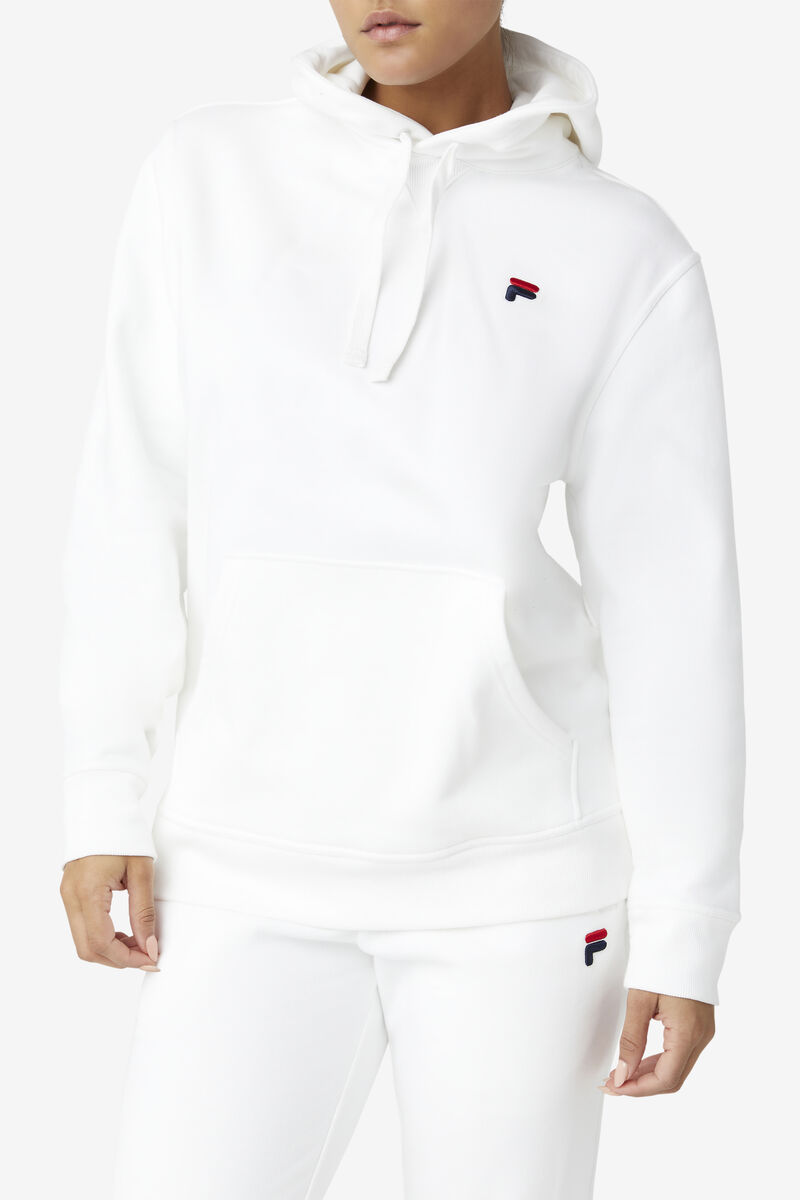 White Men's Fila Godfrey Hoodie Hoodies | XsSGzbQShed