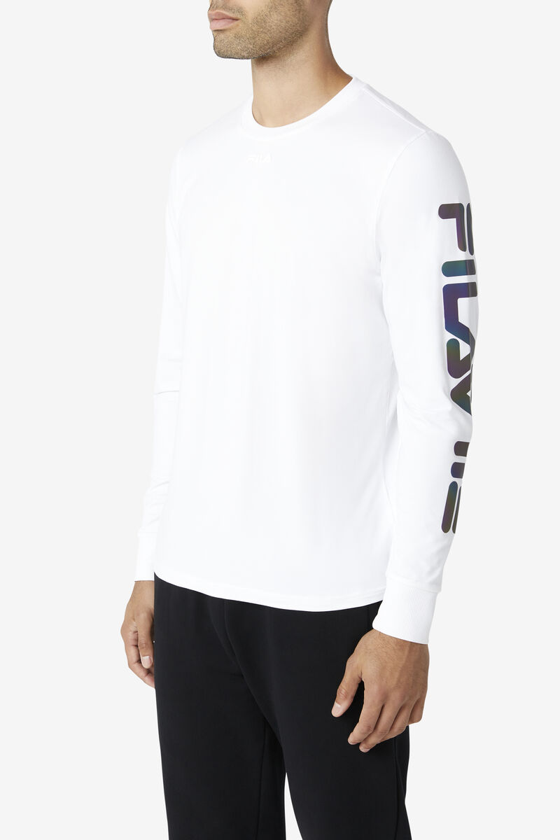 White Men's Fila Grey Shirt | it9FiznIRgY