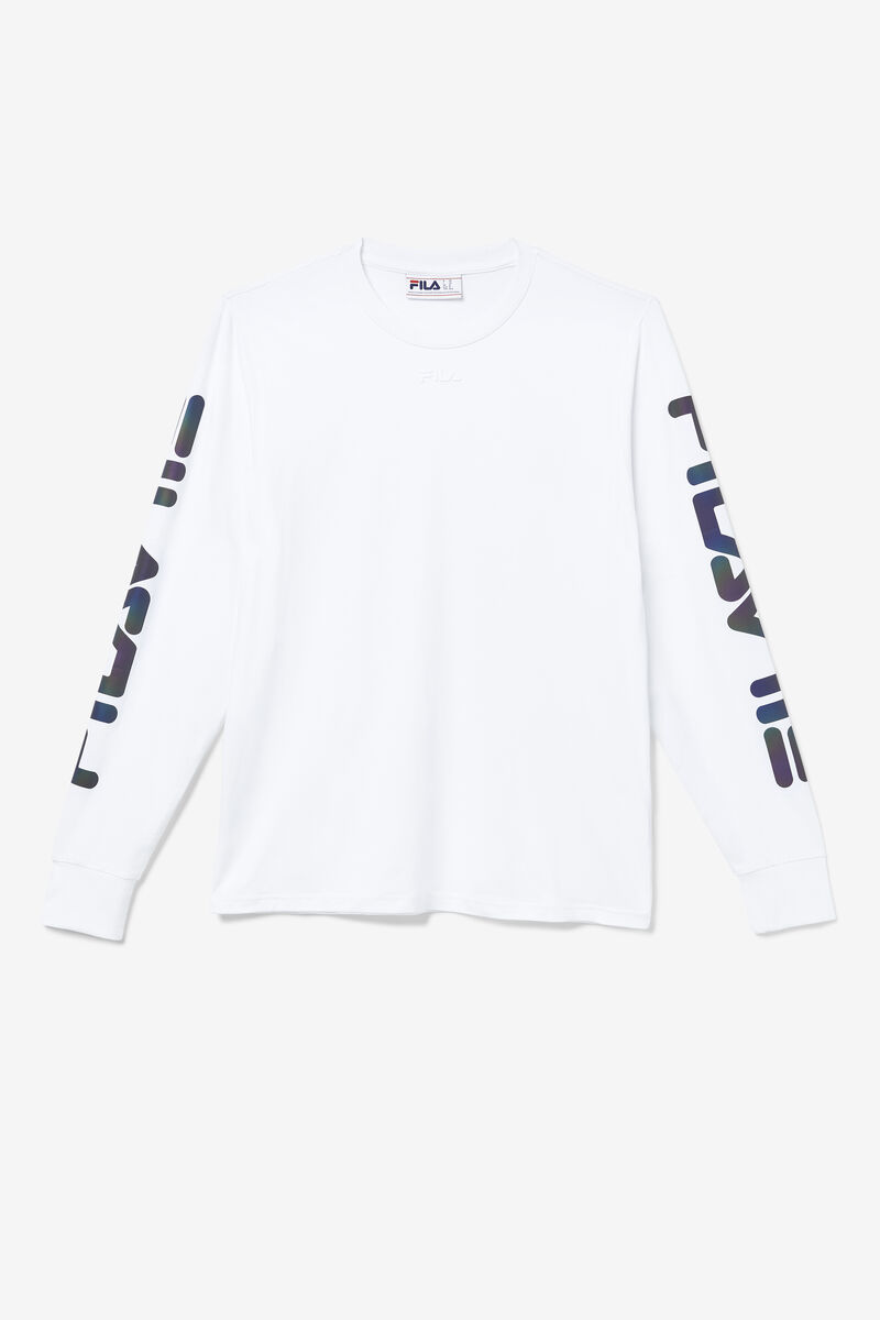 White Men\'s Fila Grey Shirt | it9FiznIRgY