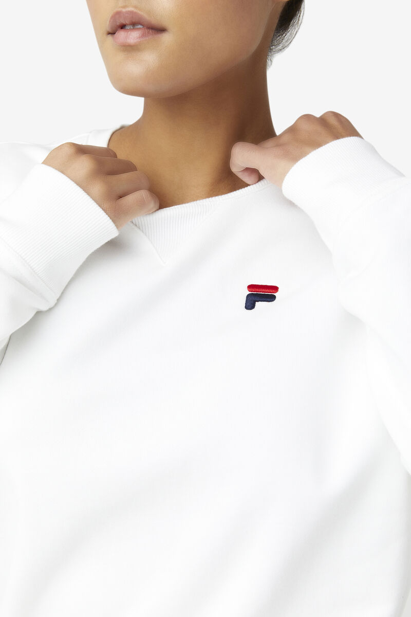 White Men's Fila Kieve Sweatshirt Sweatshirts | DOcIXj43lJY