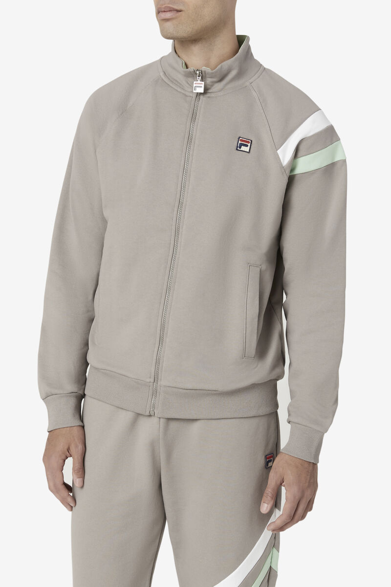 White Men's Fila Stance Track Jacket Jackets | EYXBj5i4moc