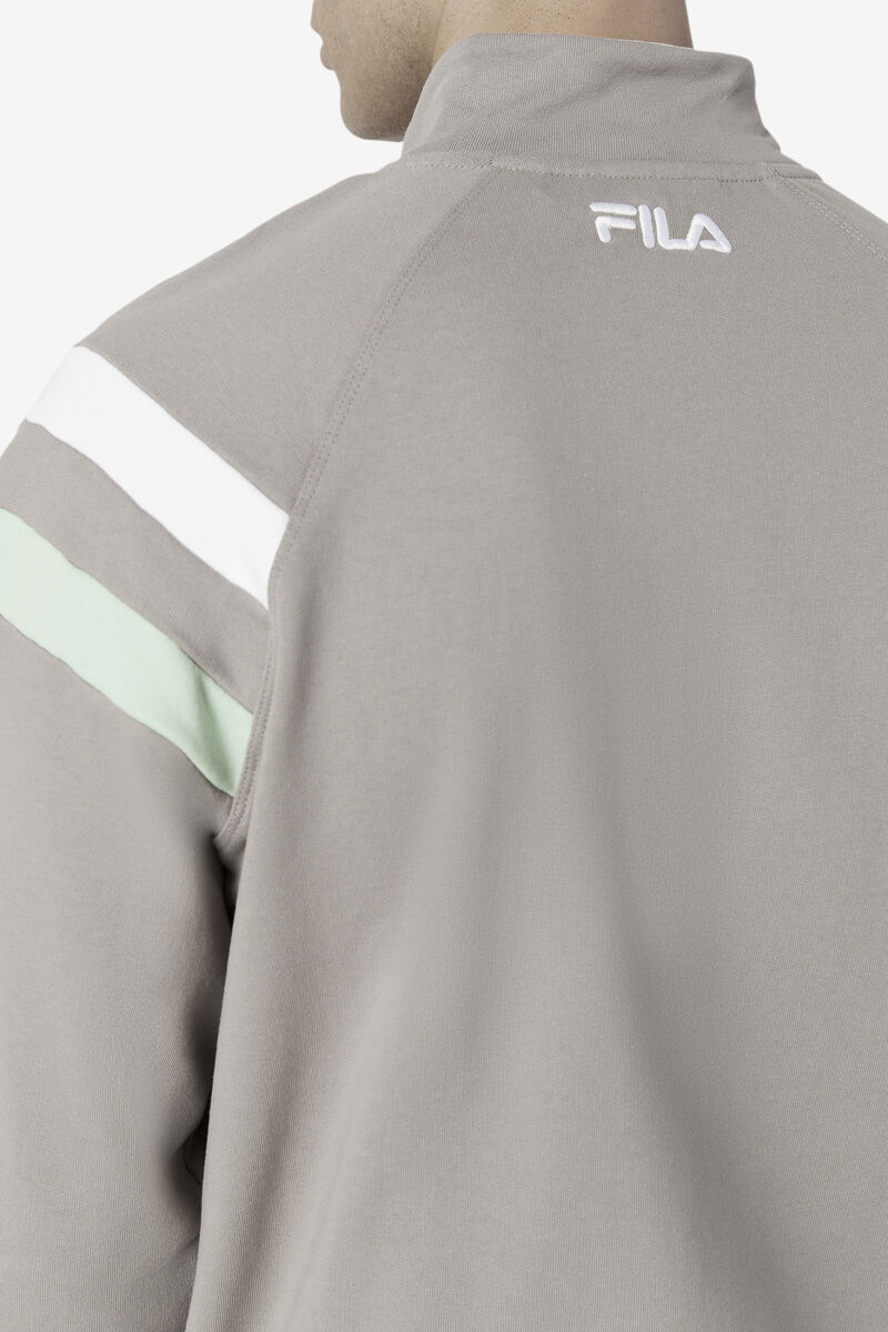 White Men's Fila Stance Track Jacket Jackets | EYXBj5i4moc