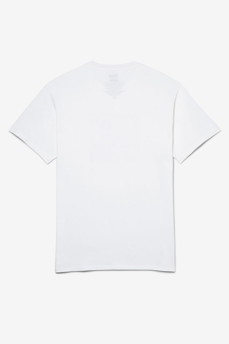 White Men's Fila Stitch Mt. T Shirts | G6LofPxVCxt