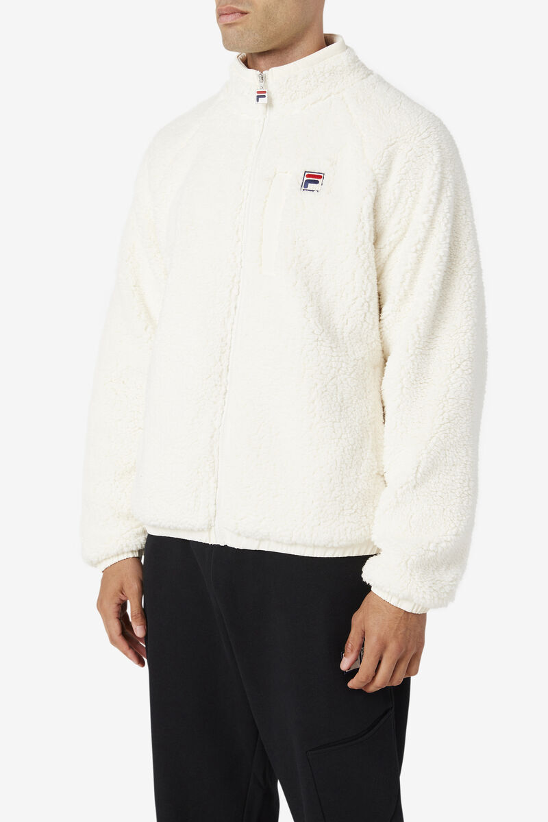 White Men's Fila Yuri Jacket Jackets | ilEMqOiaqUF