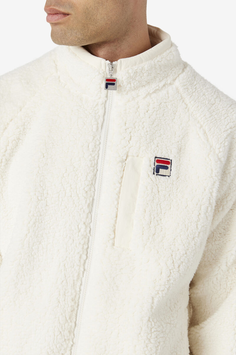 White Men's Fila Yuri Jacket Jackets | ilEMqOiaqUF