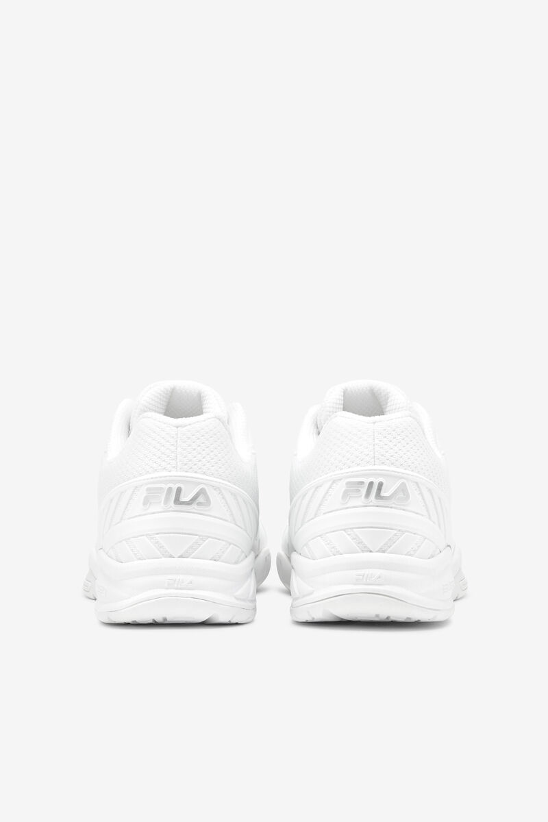 White / Metal Silver / White Men's Fila Volley Zone Sport Shoes | yK3kPBuMjZB