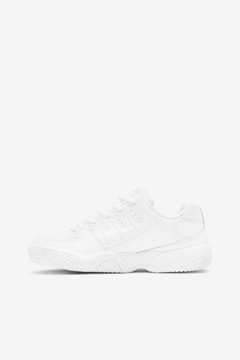 White / Metal Silver Women's Fila Double Bounce Sport Shoes | k4JAgMy6uiB