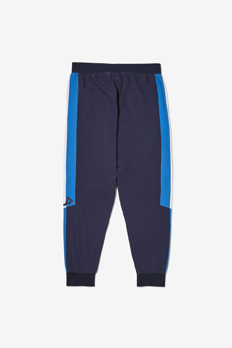 White / Navy / Blue Men's Fila Hudson Track Pant Pants | OspVllPw4L7