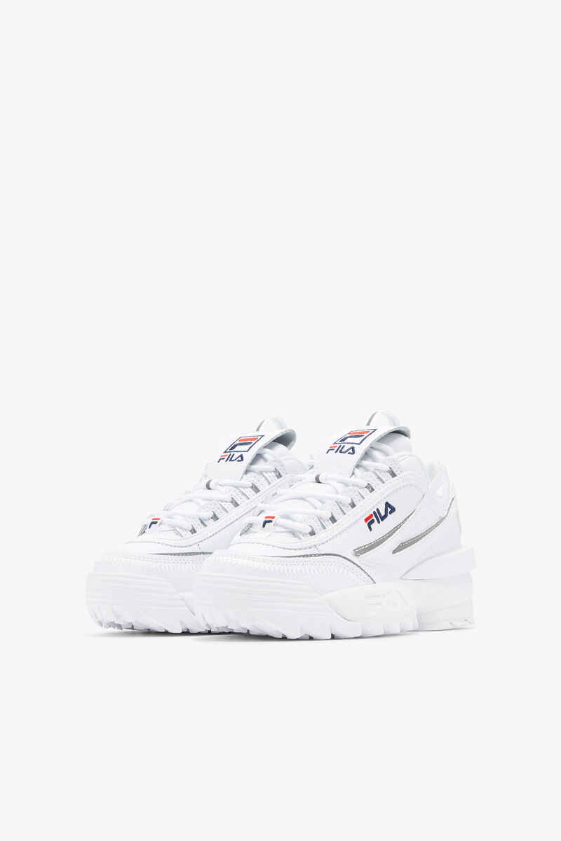 White / Navy / Red Kids' Fila Big Disruptor 2 Exp Platform Shoes | thfKvhKaI2v