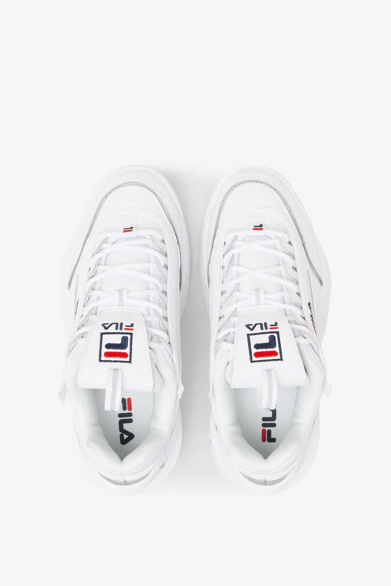 White / Navy / Red Kids' Fila Big Disruptor 2 Exp Platform Shoes | thfKvhKaI2v