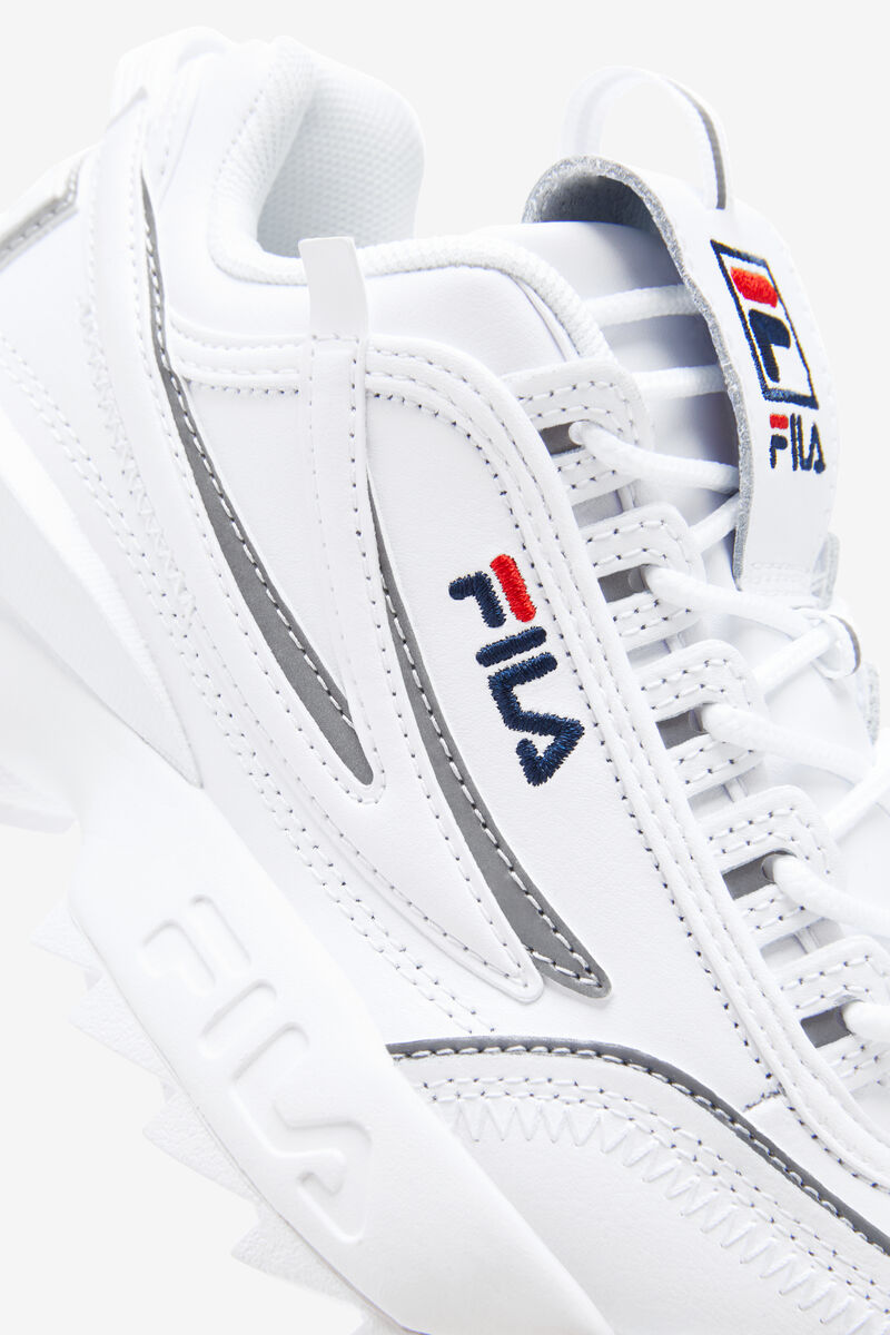 White / Navy / Red Kids' Fila Big Disruptor 2 Exp Platform Shoes | thfKvhKaI2v