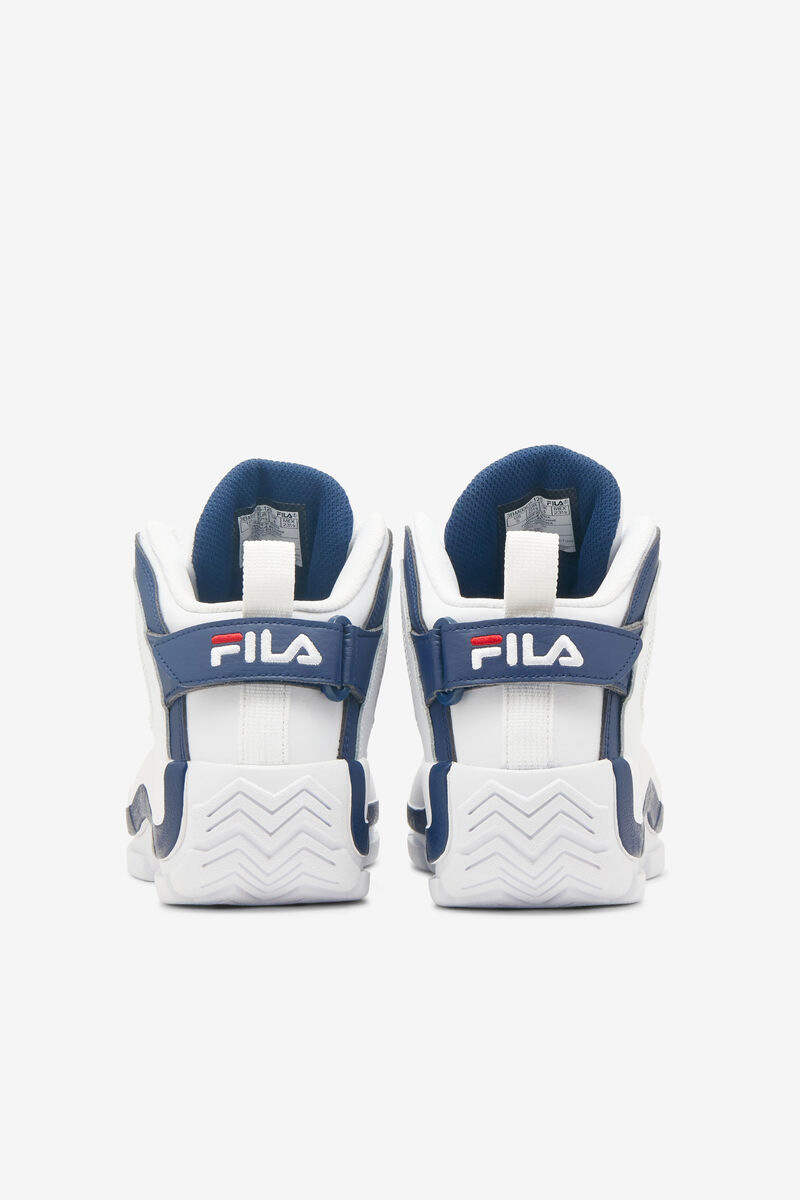 White / Navy / Red Kids' Fila Big Grant Hill 2 Basketball Shoes | leNfj1Uamsa