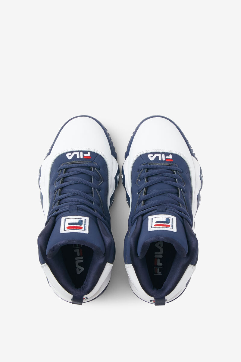 White / Navy / Red Kids' Fila Big Mb Basketball Shoes | rulGZBu9cRk