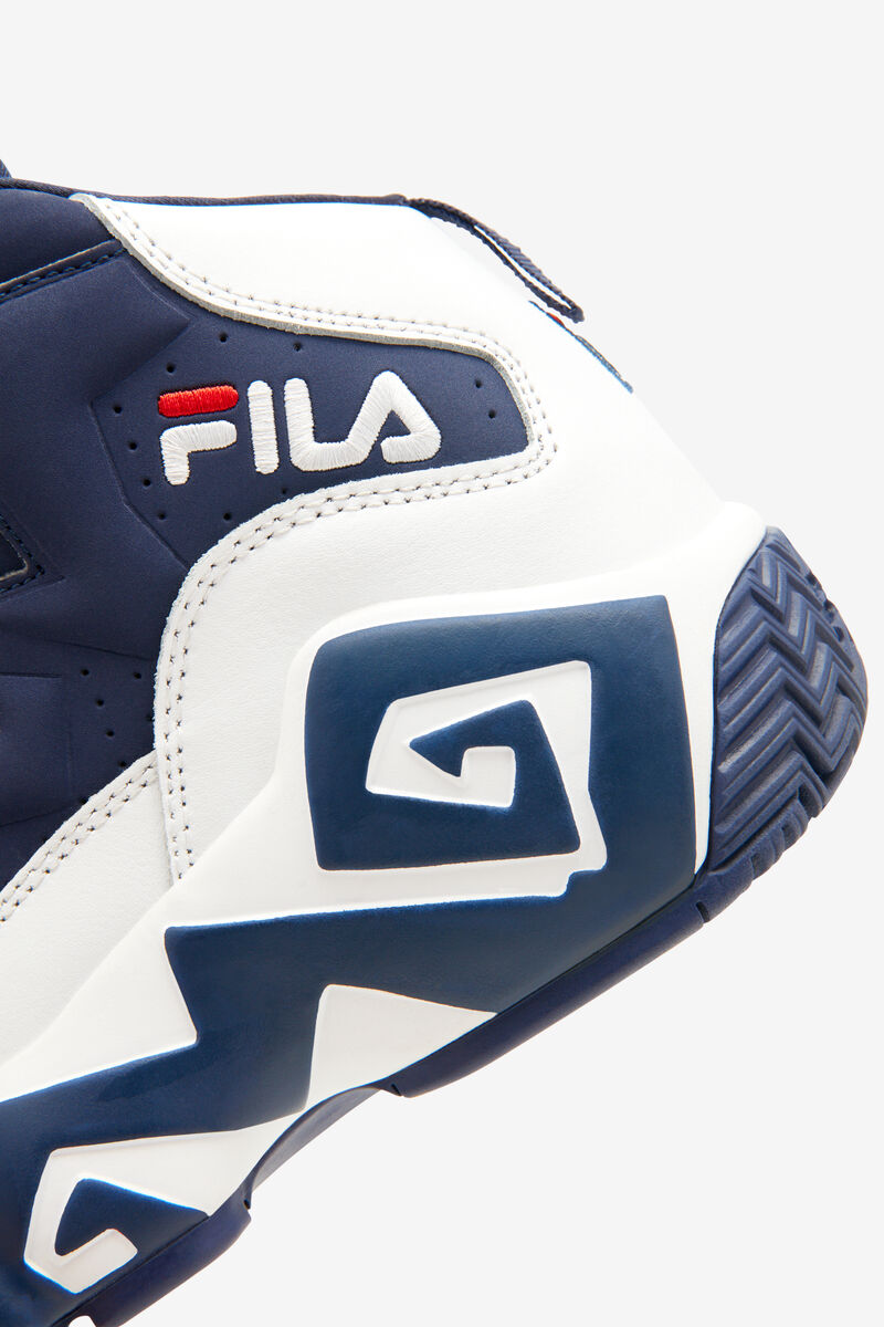 White / Navy / Red Kids' Fila Big Mb Basketball Shoes | rulGZBu9cRk