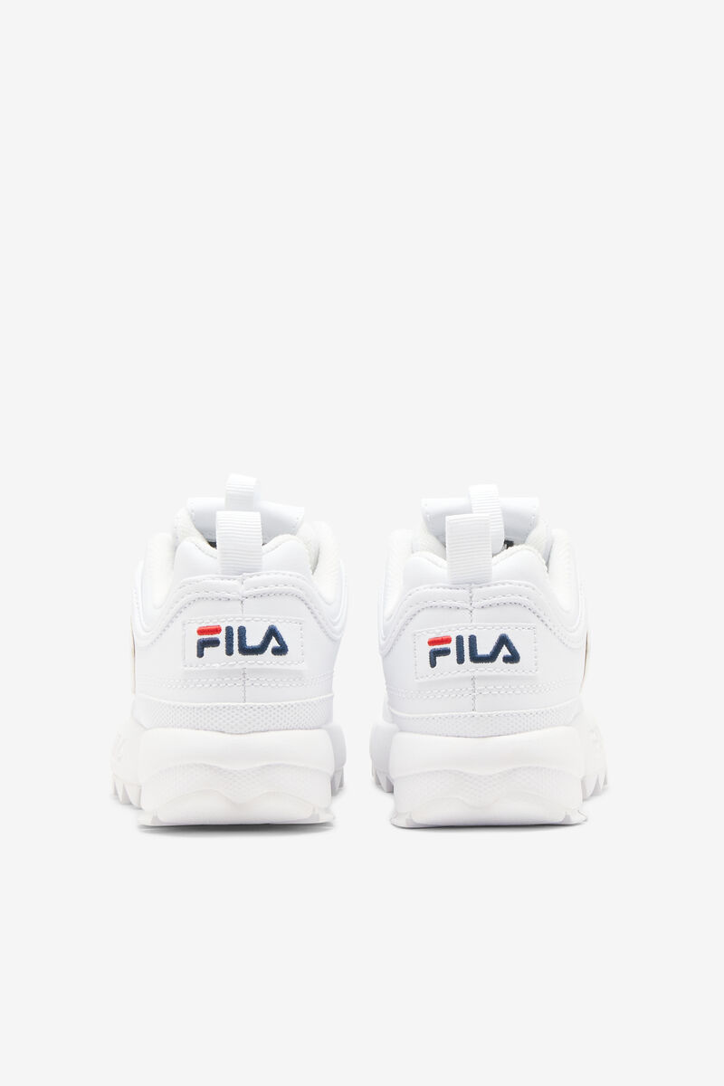 White / Navy / Red Kids' Fila Disruptor 2 Platform Shoes | blsRlLPMbLi