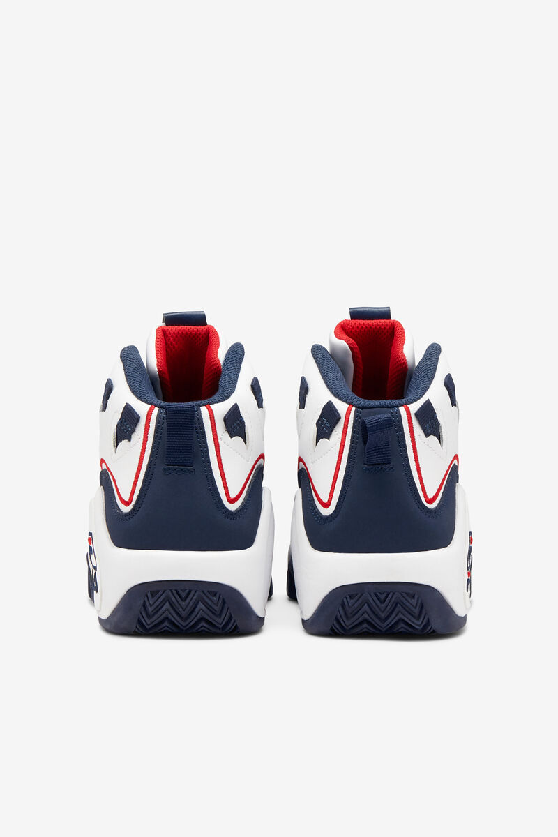 White / Navy / Red Kids' Fila Little Grant Hill 1 Offset Basketball Shoes | zSxHb1NK3Fh