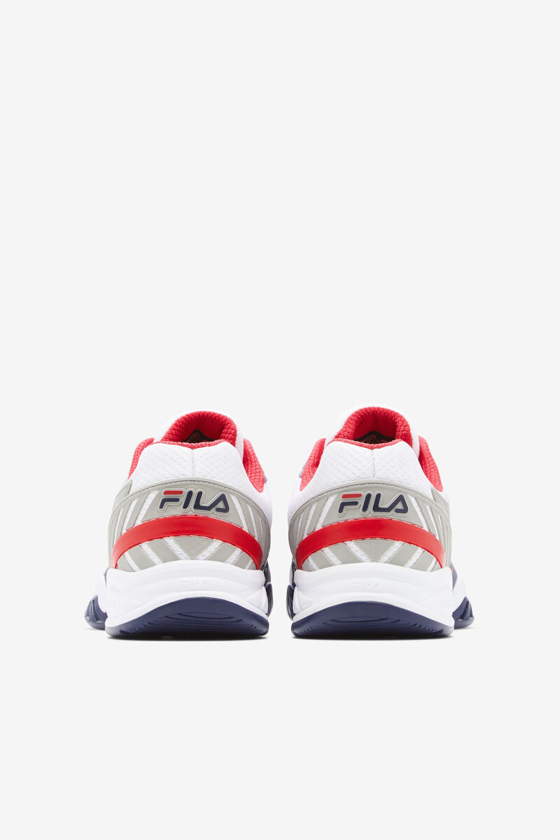 White / Navy / Red Men's Fila Axilus 2 Energized Tennis Shoes | v2idvu9F6fu