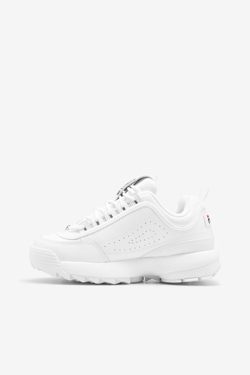 White / Navy / Red Men's Fila Disruptor 2 Platform Shoes | Boj1qMA9MPo