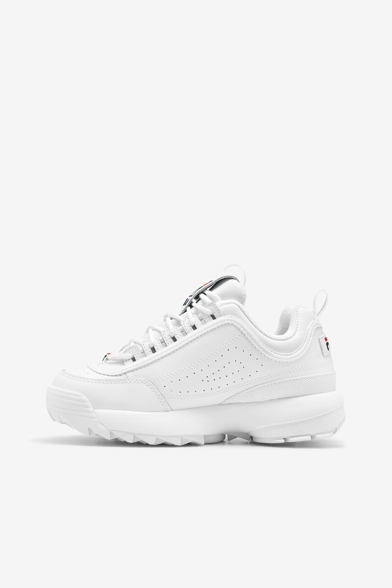 White / Navy / Red Men's Fila Disruptor 2 Platform Shoes | Boj1qMA9MPo