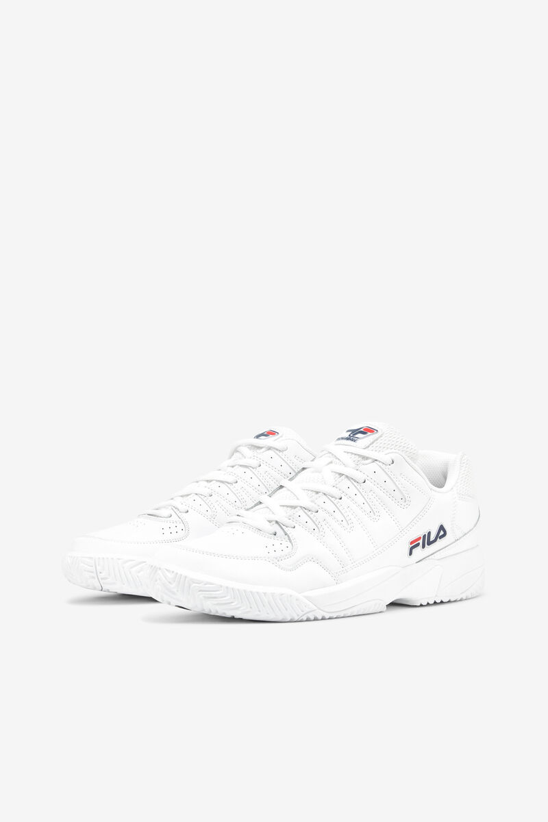 White / Navy / Red Men's Fila Double Bounce Sport Shoes | igmD7is3K4A