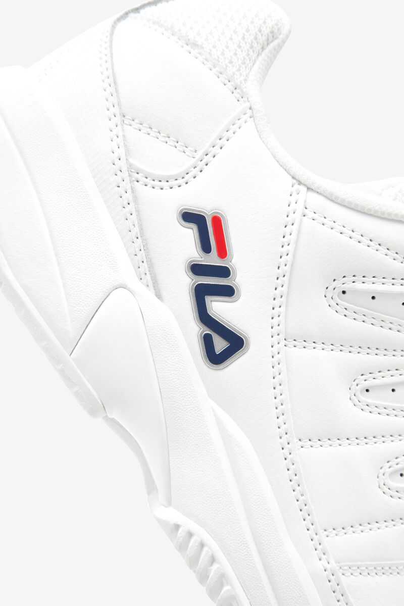 White / Navy / Red Men's Fila Double Bounce Sport Shoes | igmD7is3K4A