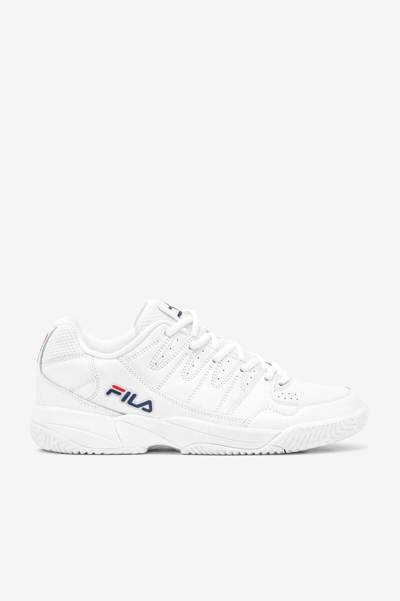 White / Navy / Red Men\'s Fila Double Bounce Sport Shoes | igmD7is3K4A