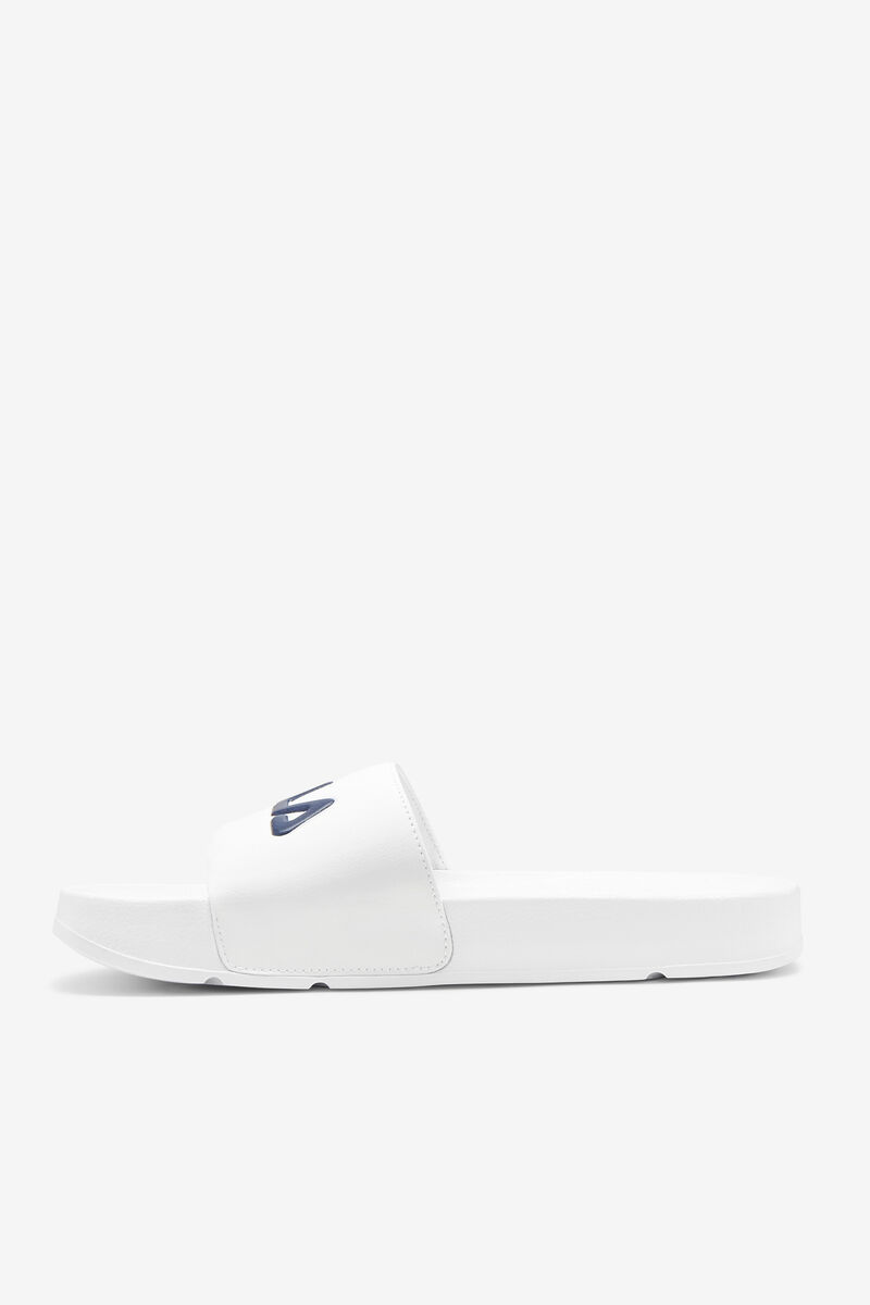 White / Navy / Red Men's Fila Drifter Sandals | puTjeCxmUHG