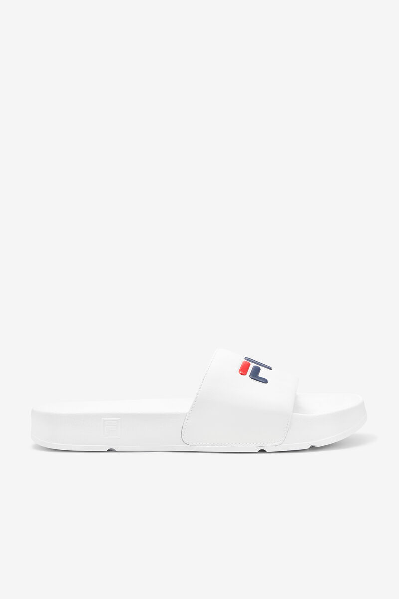 White / Navy / Red Men\'s Fila Drifter Sandals | puTjeCxmUHG