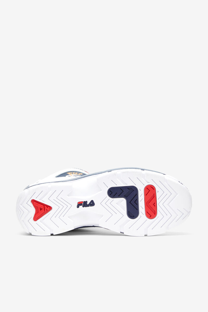 White / Navy / Red Men's Fila Grant Hill 2 Patchwork Shoes | Fila Trainers | 7MhWggCeWZV