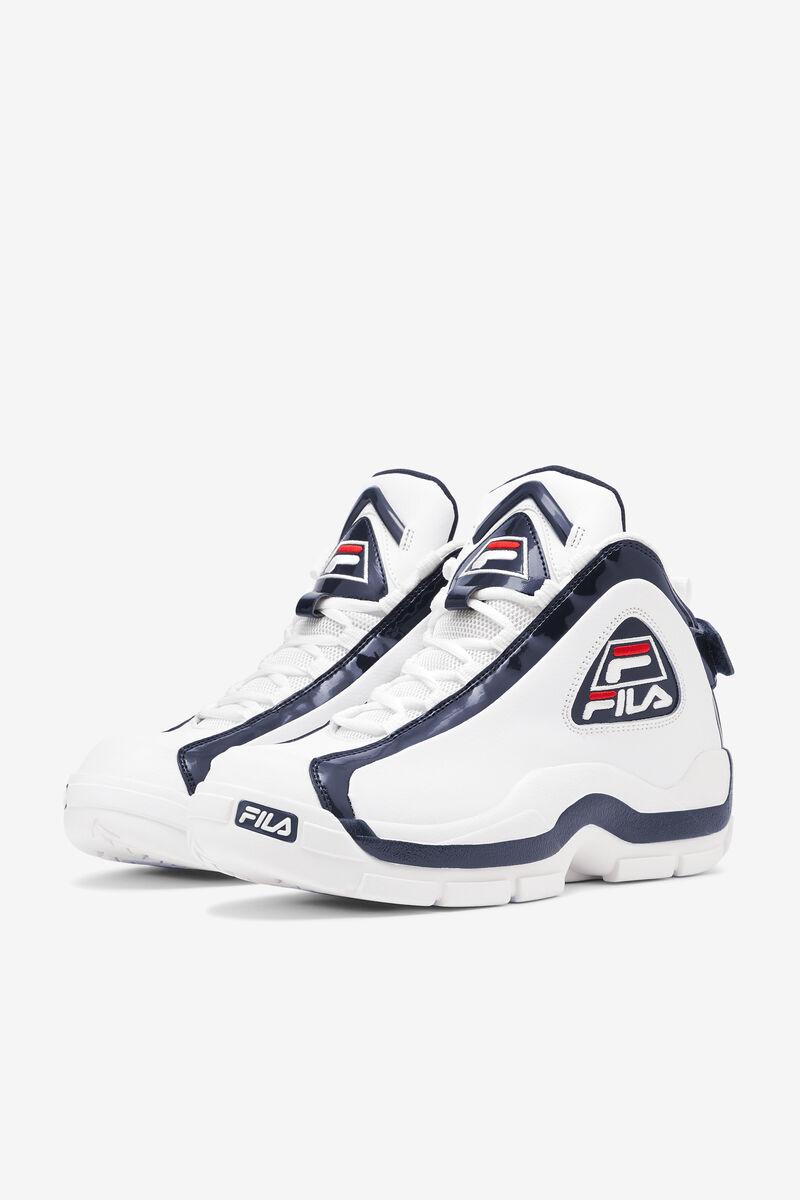 White / Navy / Red Men's Fila Grant Hill 2 Basketball Shoes | eO6OeFayirk