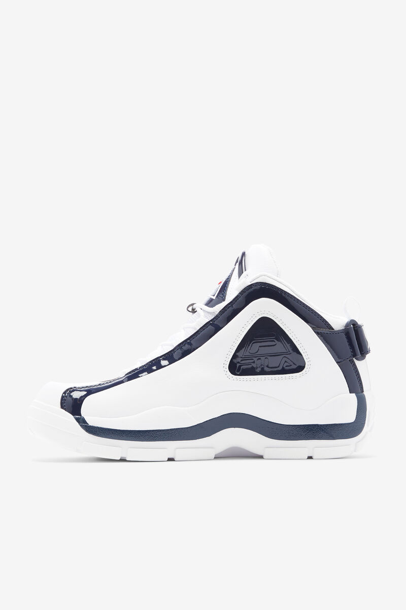 White / Navy / Red Men's Fila Grant Hill 2 Shoes - 25th Anniversary Edition | Fila Trainers | oARD67