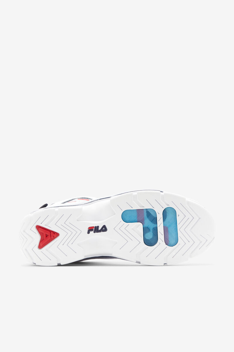 White / Navy / Red Men's Fila Grant Hill 2 Shoes - 25th Anniversary Edition | Fila Trainers | oARD67