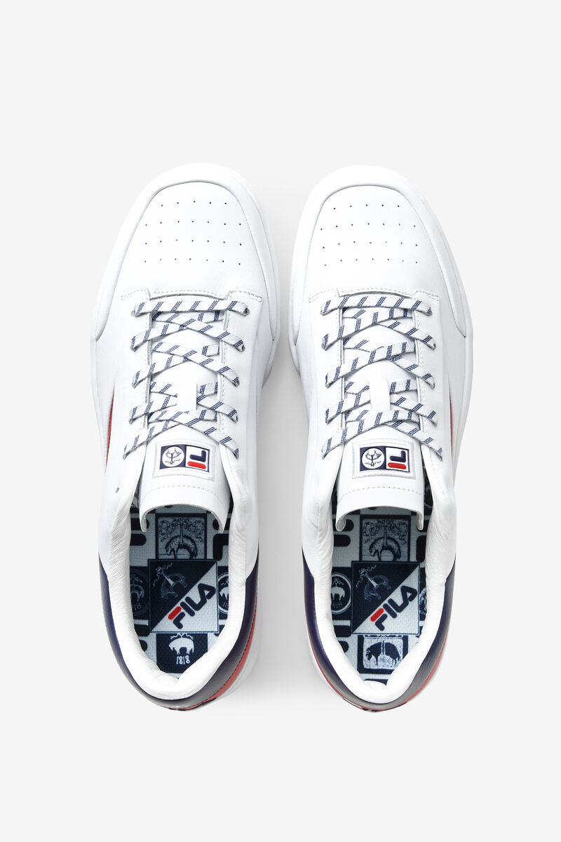 White / Navy / Red Men's Fila Original Tennis Shoes Lx X Brooks Brothers | Fila Trainers | vhOnaZ7ZR