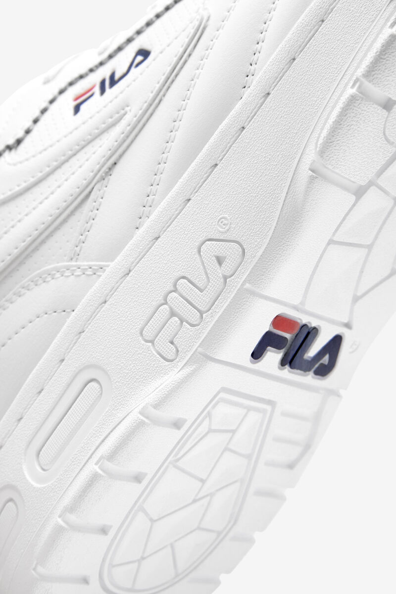 White / Navy / Red Men's Fila Selecta Tennis Shoe | Fila Trainers | XJnZrDOj1xC