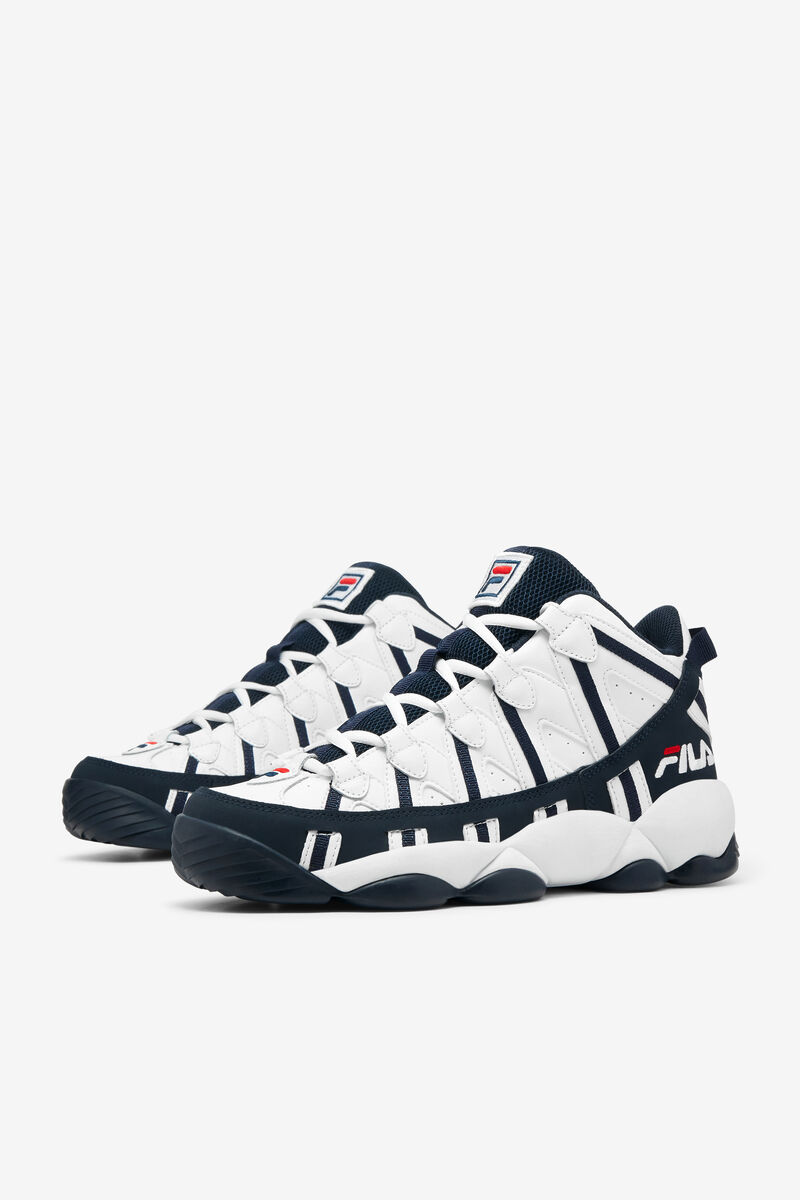 White / Navy / Red Men's Fila Stackhouse Spaghetti Sneaker | Fila Trainers | H5ywWopjv7X