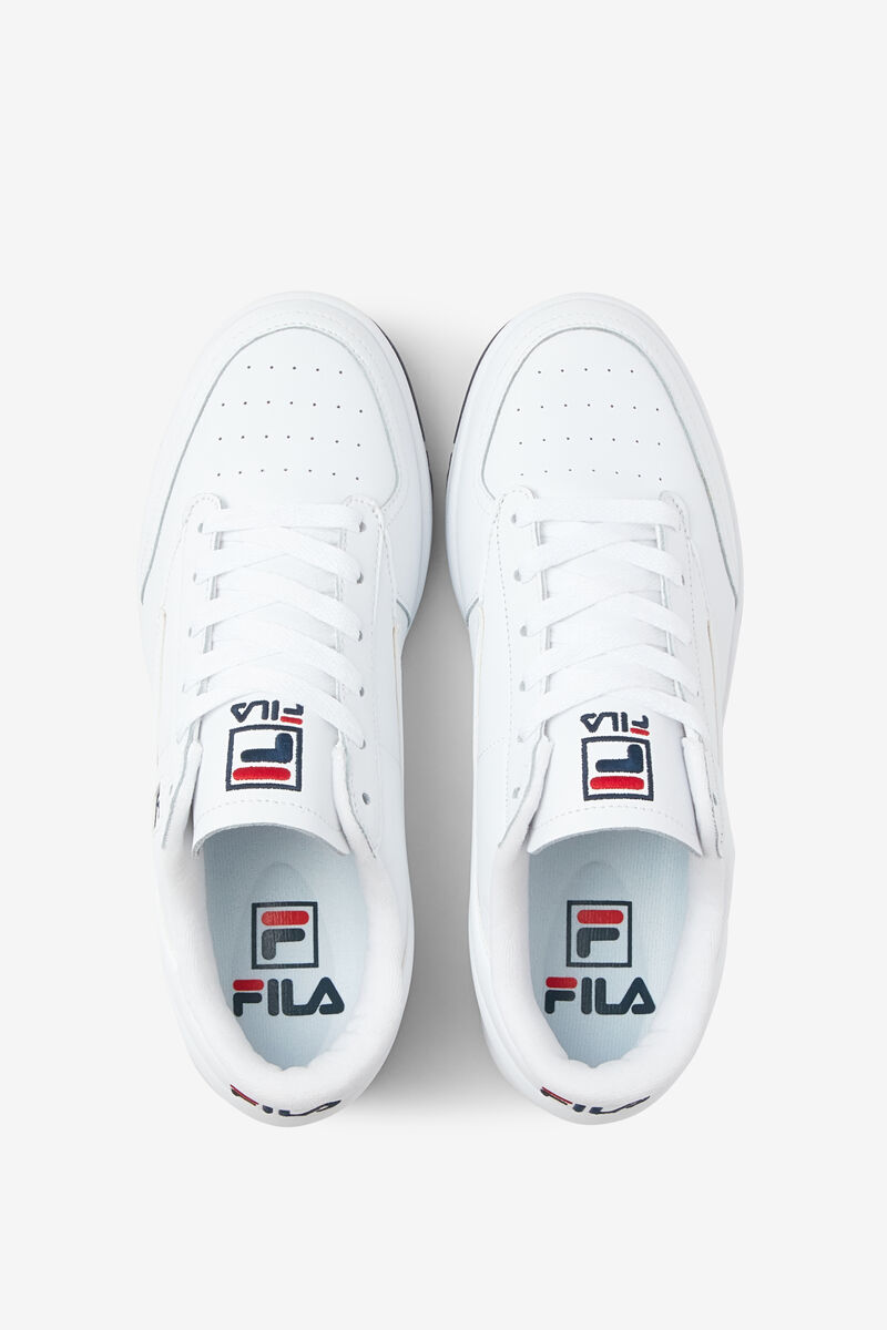 White / Navy / Red Men's Fila Tennis 88 Low Top Tennis Shoe | Fila Trainers | iRl7SmGH1hx