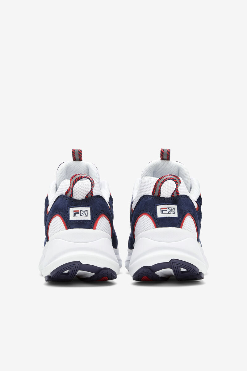 White / Navy / Red Men's Fila Trigate Chunky Trainers X Brooks Brothers | Fila Trainers | djEnCeXsS5