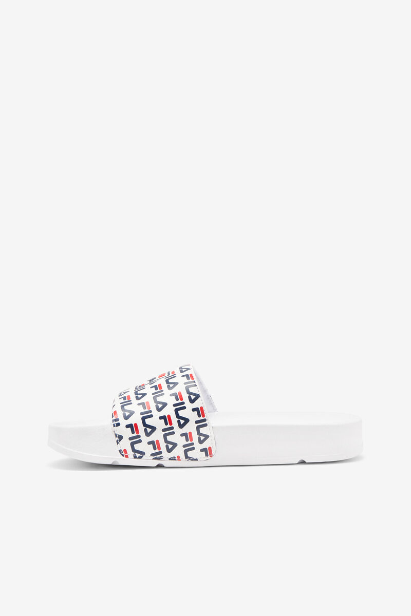 White / Navy / Red Women's Fila Drifter Mood 2 Sandals | B1fRMyJwknr