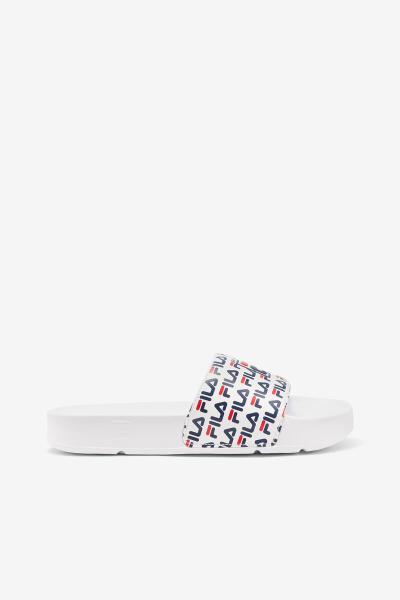 White / Navy / Red Women\'s Fila Drifter Mood 2 Sandals | B1fRMyJwknr