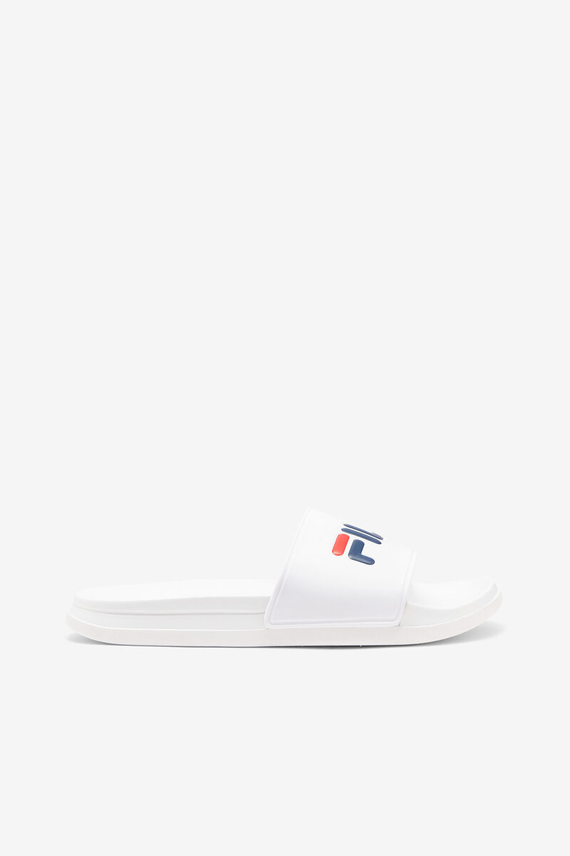 White / Navy / Red Women\'s Fila Drifter Luxe Sandals | LQHJ4ZuOQX2