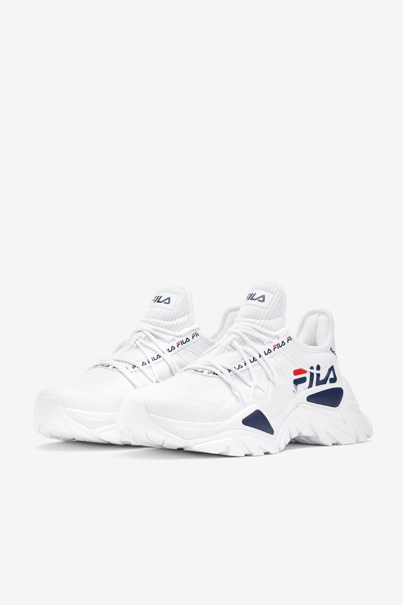 White / Navy / Red Women's Fila Relectrove Premium Trainers | N4uT3OuxGja