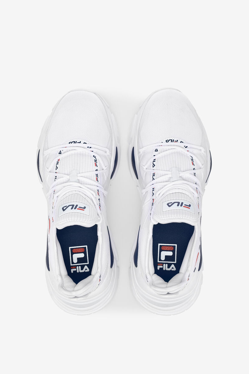 White / Navy / Red Women's Fila Relectrove Premium Trainers | N4uT3OuxGja