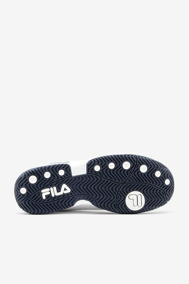 White / Navy / White Men's Fila Double Bounce Sport Shoes | 2A2oloZIc7b