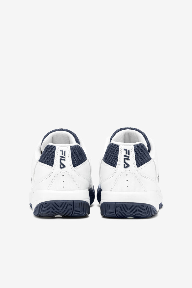 White / Navy / White Men's Fila Double Bounce Sport Shoes | 2A2oloZIc7b