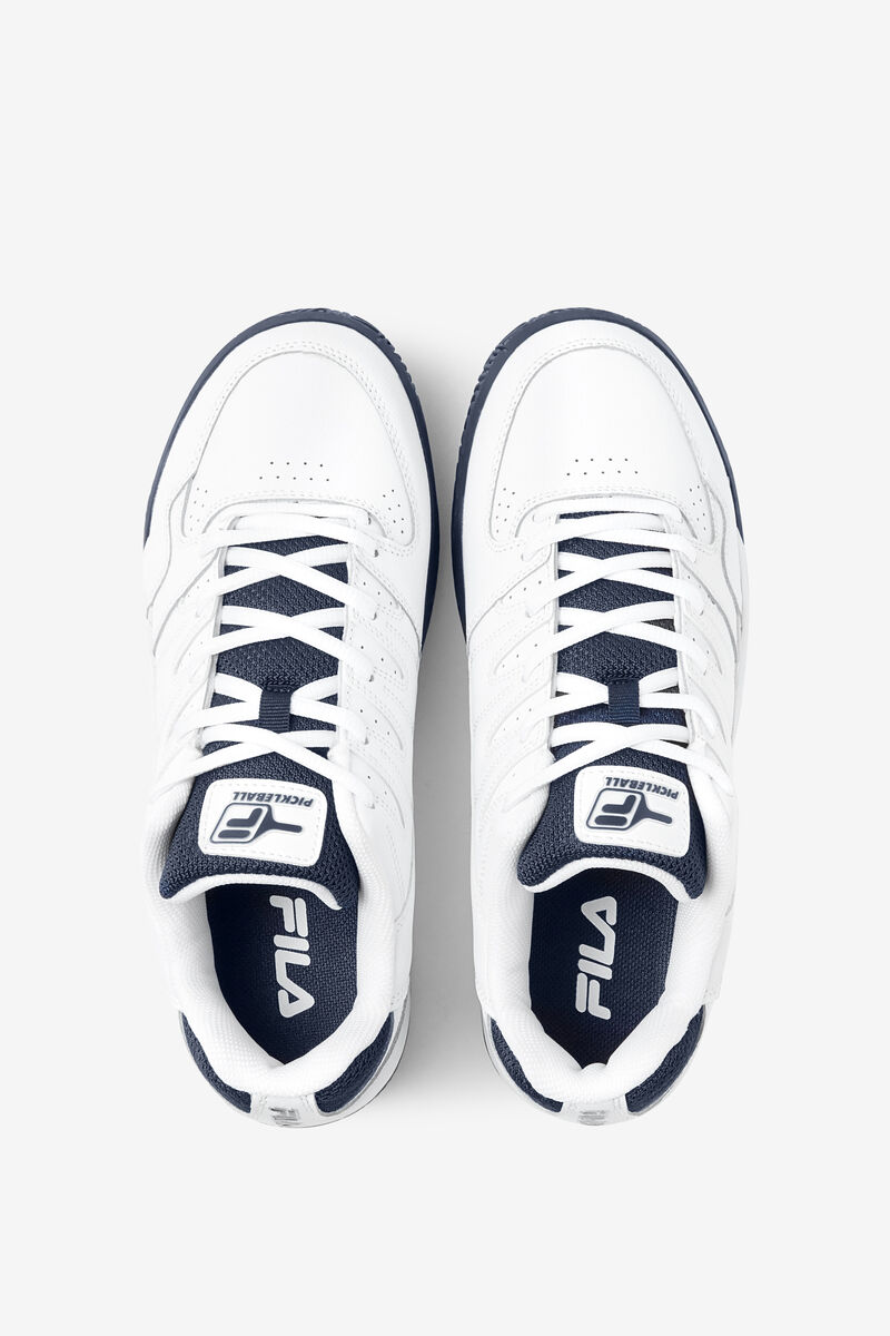 White / Navy / White Men's Fila Double Bounce Sport Shoes | 2A2oloZIc7b