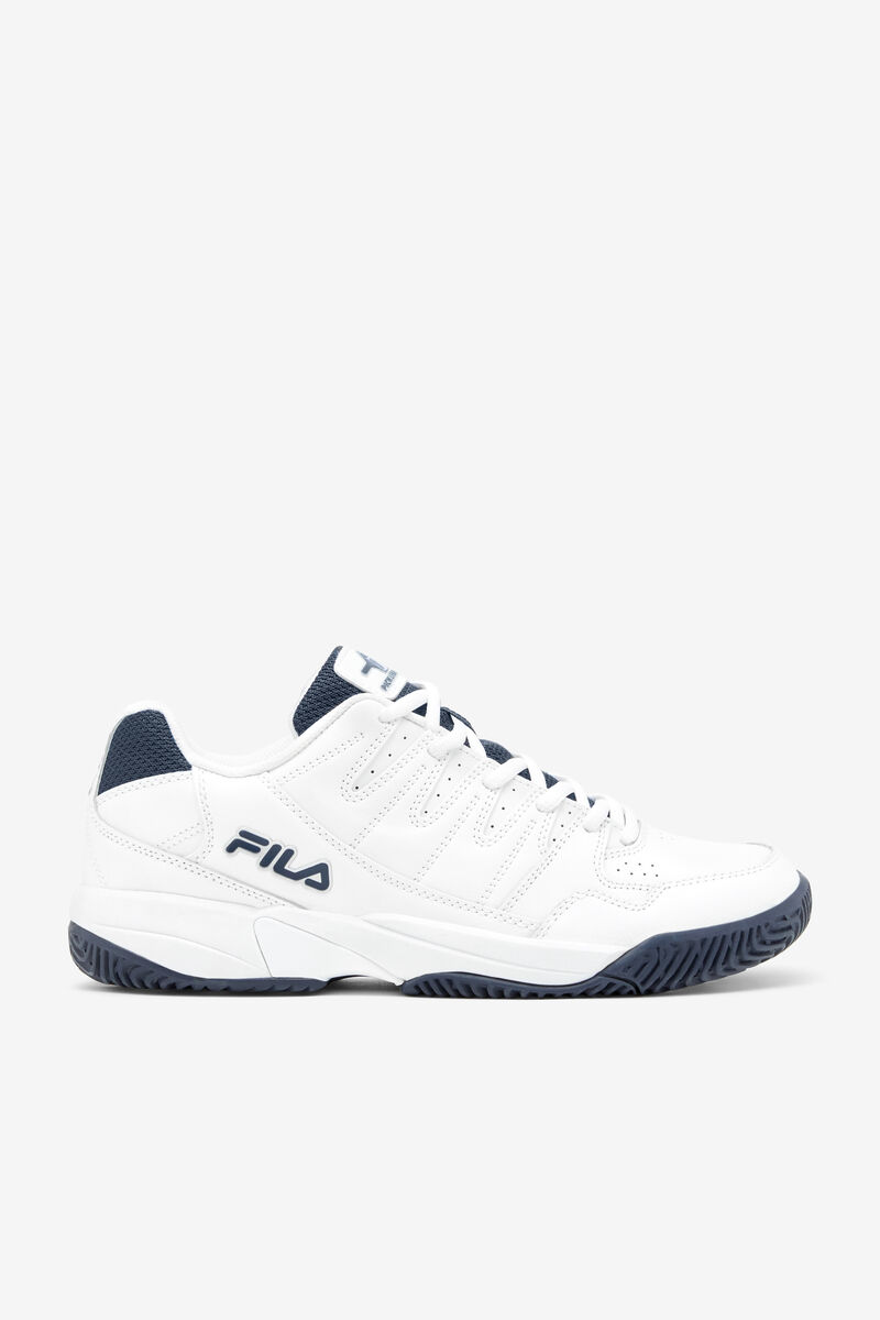 White / Navy / White Men\'s Fila Double Bounce Sport Shoes | 2A2oloZIc7b