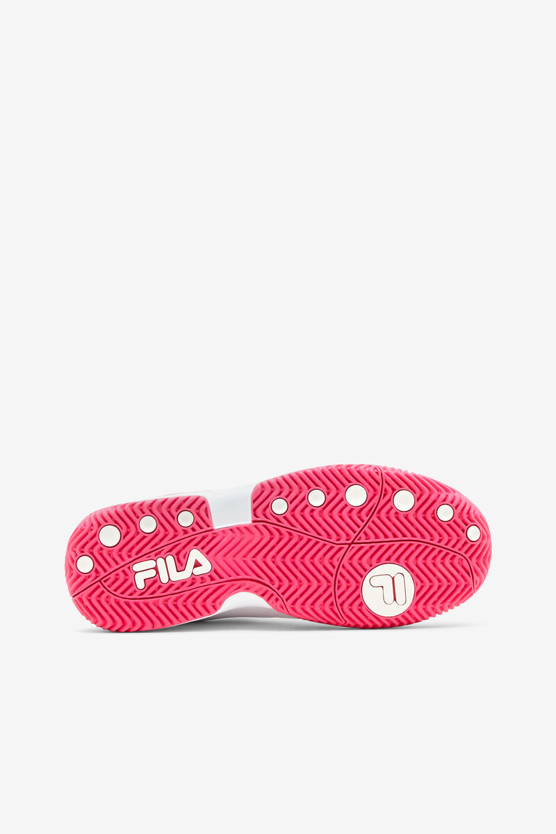 White / Pink / Metal Silver Women's Fila Double Bounce Sport Shoes | 6zaHk5wxskF